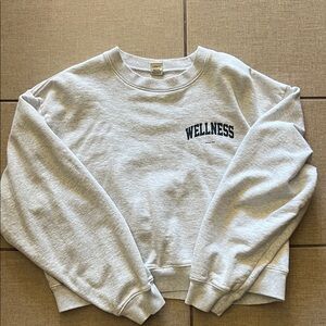 Sporty & Rich Ivy crop crew neck sweater